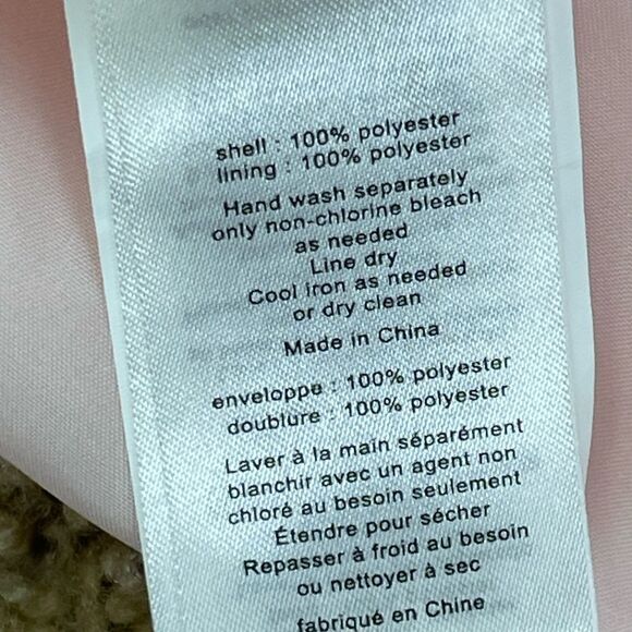 David’s Bridal Pink Chiffon Bridesmaids Strapless Dress Sweetheart Neckline Sz 6 - Picture 8 of 9